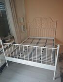 Metall Bettgestell mit Lattenrost in 47447