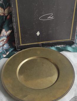 Großer Messing Teller im Original Karton - Köln