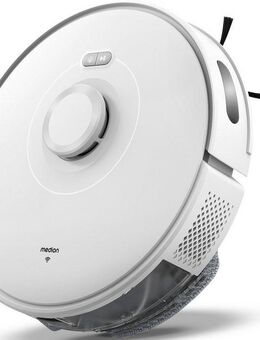 Medion® Saugroboter X10 SW, mit Lasernavigation und Wischfunktion, 20 W, 2.700Pa Saugkraft, 2in1 Roboterstaubsauger, präzise Kartenerstellung