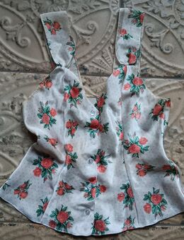 H&M - Top, Unterhemd, Hemdchen, weiß/beige/orange Rosen, S, 34/36, NEU ! - Bordesholm