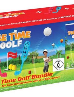 Tee Time Golf (Code in a Box) Bundle inkl. 2 Golfschlägern Nintendo Switch, Code in the Box