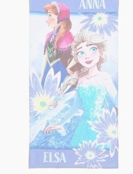 Disney Eiskönigin Anna and Elsa Badetuch, Strandtuch 70x140cm - Neumünster