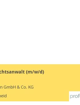 Syndikusrechtsanwalt (m/w/d) - Lüdenscheid