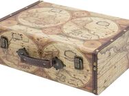 HMF Schatztruhe Vintage Koffer Truhe Weltkarte 44cm #VKO104-44 - Birkenfeld (Baden-Württemberg)