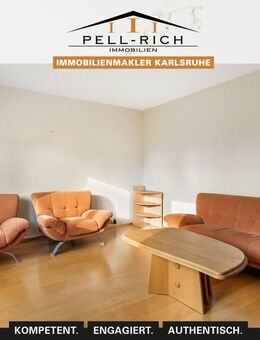 GEMÜTLICH: Helle 2-Zimmer-Wohnung in ruhiger Lage von Karlsruhe-Knielingen - Karlsruhe