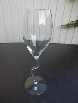 Glas Kristallglas Kelchglas mundgeblasen Designstiel Sekt Secco 3,- - Flensburg