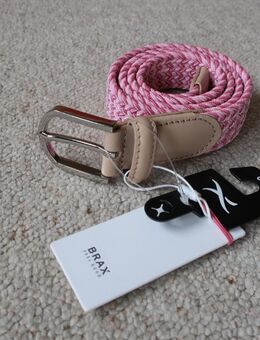 Brax Flechtgürtel Style Damengürtel 103 cm rosa weiß - Niddatal