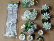 Bastelartikel Blumen Kerzen weiß Deko, 7 Bilder - Immenhausen