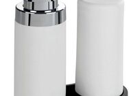 WENKO Spülmittelspender Modell Easy Squeez-e, Spülstation, Spülmittel- und Seifenspender aus Silikon, je 250 ml