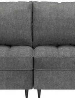 Dorel Home Ecksofa LINDHUS, L-Form, verschiedene Stellvarianten, Loungesofa, Schlaf-Liege, Modulsofa, Recamiere, großer Bettkasten, Cord, Chenille
