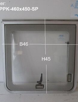Knaus Wohnwagenfenster ca 46 x 45 gebr. Parapress (PPK-RX E8 D2161) Südwind zB 420 Country BJ 88 Küchenfenster Sonderpreis - Schotten Zentrum