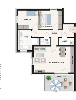 Zentrumsnah wohnen: Ansprechende 3½-Zimmer-Neubauwohnung - Neuenstadt (Kocher)