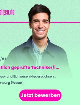 Staatlich geprüfte Techniker/in / Meister/in (w/m/d) - Hannover