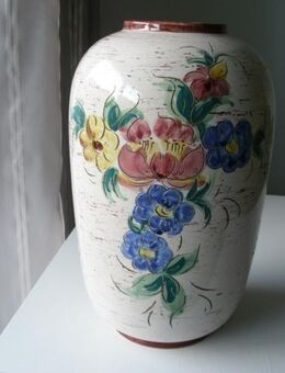 Bay Keramik Bodenvase 543/30 Vase 35 cm mit Blumen-Dekor Retro Vintage 24,- - Flensburg