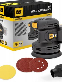 Bürstenloser Exzenterschleifer CAT DX42B 18V 125mm Set - Wuppertal