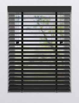 my home Jalousie Alexia, mit Bohren, freihängend, aus Bambus mit 50mm Lamellen, Bedienung durch Schnurzug