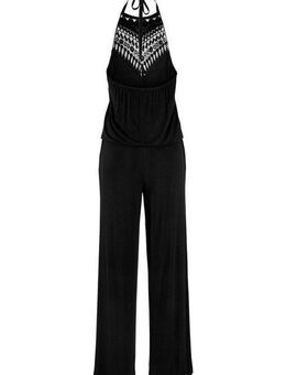 LASCANA Neckholder-Overall mit Spitzeneinsatz am Ausschnitt, sommerlicher Jumpsuit mit Taschen