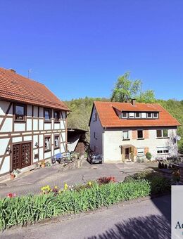 PREISREDUZIERUNG: Vielseitiges Anwesen mit 2 Wohnhäusern, Stall & über 4.000qm Grundstück in Laubach - Hannoversch Münden Zentrum