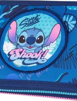 CoolPack Federmäppchen Etui XL, Disney, Stitch, mit 2 Reißverschlüssen, befüllt