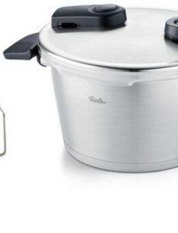 Fissler Schnellkochtopf Vitaquick® Premium, Edelstahl 18/10 (3-tlg), Made in Germany, mit gelochtem Einsatz
