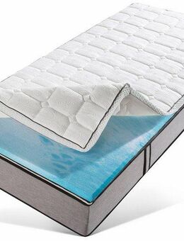 RIBECO, Topper Aaron MAXI, Topper ideal für Boxspringmatratzen, 11 cm hoch, Gelschaum