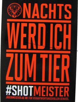 Jägermeister - Aufkleber mit Sprüchen - 10,5 x 7,3 cm - Motiv 8 - Doberschütz