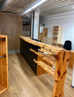 Service Theke mit 2 Arbeitsplatzen aus massiven Zirbenholz - Altusried