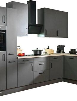 wiho Küchen Winkelküche "Simi", mit verstellbaren Füßen, wahlweise mit E-Geräten, Soft-Close-Funktion in Schubkästen & Auszügen, Stellbreite 315/175 cm