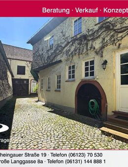 Historisches Zweifamilienhaus mit Scheune und sonnigem Garten in guter Lage - Eltville (Rhein)