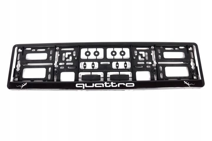 2x ORIGINAL Kennzeichenhalter für Audi Quattro