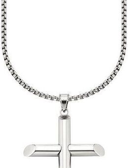 Bruno Banani Kette mit Anhänger Schmuck Geschenk Halsschmuck Halskette mit Anhänger großes Kreuz