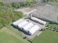 Lager-/Produktionshallen mit Sozial- und Verwaltungsgebäude sowie landw. Flächen auf über 46.000 m² - Waren (Müritz)