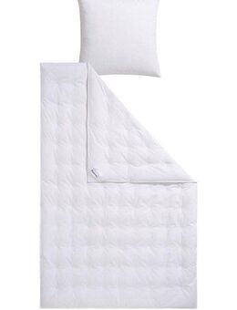 Balette Daunenbettdecke + Kopfkissen Lilly, Füllung: 60% Daunen & 40% Federn, Bezug: 100% Baumwolle, In 4 Wärmeklassen, in Größe 135x200 & 155x220 cm erhältlich.