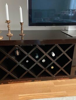 TV Lowboard mit Weinregal & großen Schubladen - Dunkelbraun - Wiesbaden Nordenstadt