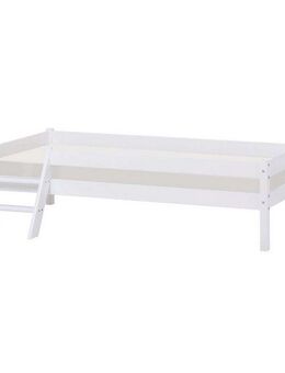 Home affaire Jugendbett ECO One, Kinderbett mit Rausfallschutz und Leiter, 3 Farben/Matratze wählbar