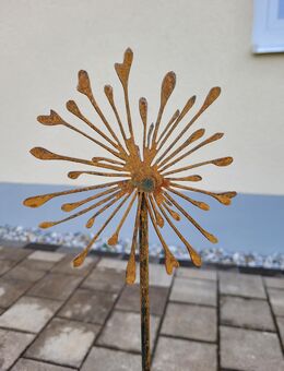 Gartenstecker Pusteblume filigran Edelrost - Kraftisried