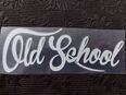 OLD SCHOOL Aufkleber / Sticker transparent Oldtimer 190x75mm in 08056