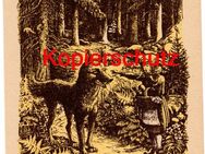 Alte Künstlerkarte „Rotkäppchen“, 1950er Jahre, nicht gelaufen - Landsberg