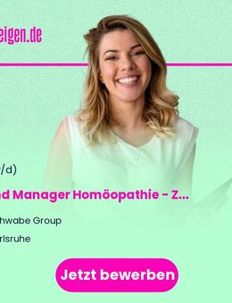 Brand Manager Homöopathie (m/w/d) - Zielgruppe Apotheke - Karlsruhe