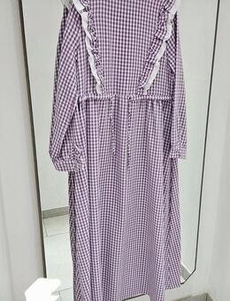 Neues Kleid Größe 40 – lila Weiß Karo mit Rüschen ✨ - Herne