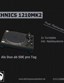 [VERMIETUNG] Plattenspieler Set Turntabel 2x Technics 1210er MK2 /MK5 in 39126