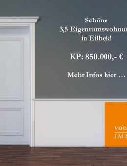 Schöne 3,5 Eigentumswohnung in Eilbek! - Hamburg