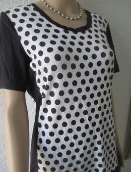 NEU mit ETIKETT * Edel * ausgefallen * Punkte * Polka dots * Tupfen * Kurzarm * T- Shirt "GERRY WEBER" Gr. 38- 40/ S- M * schwarz * weiß * black and withe * - Riedlingen