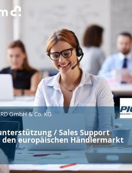 Vertriebsunterstützung / Sales Support Expert für den europäischen Händlermarkt (m/w/d) - Bochum