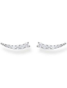 THOMAS SABO Paar Ohrstecker Ear climber, H2158-051-14, H2158-414-14, H2158-488-7, mit Glas-Keramik Stein, Korund (synth), Zirkonia (synth)