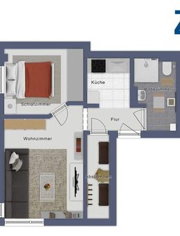 Barrierefreie 2-Zimmer Wohnung - Ideal für Rollstuhlnutzer! - Remscheid