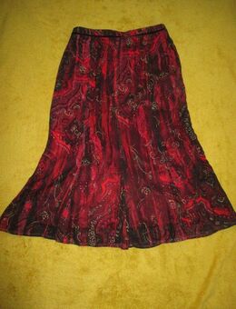 NEU mit Etikett * Gold- Glitzer * Seiden Chiffon * Crepe de Chinè * Knitter * Crinkel * A-Linie * Rock im Gipsy- Festival- Style "MARCONA" Gr. 36- 38/ S * dunkel- wein- bordeaux- rot  * schwarz * bunt * - Riedlingen