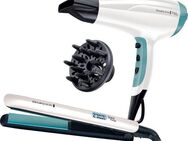 Remington Haartrockner Shine Therapy S8500GP Geschenk-Set, 2300 W, bestehend aus Haarglätter mit Keramikbeschichtung und Haartrockner
