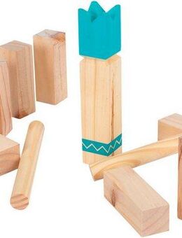 Small Foot Spiel Wikingerspiel Kubb kompakt, Active, Kinderspiel, inkl. Transporttasche