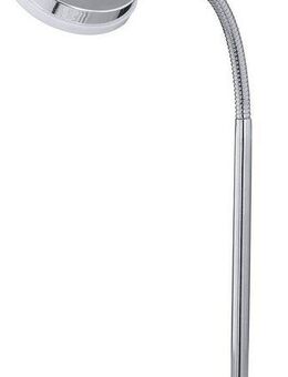 Reality Leuchten LED Tischleuchte Rennes, LED fest integriert, Warmweiß, Schreibtischlampe, Tischlampe, verstellbarer Flexarm, chrom, warmweiß